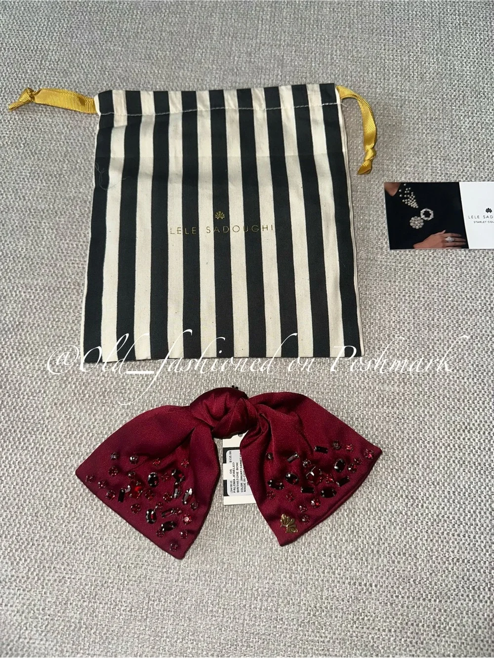 LELE SADOUGHI Paloma Jeweled Bow Barrette